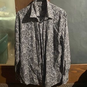 Express Mens Long Sleeve Dress Shirt